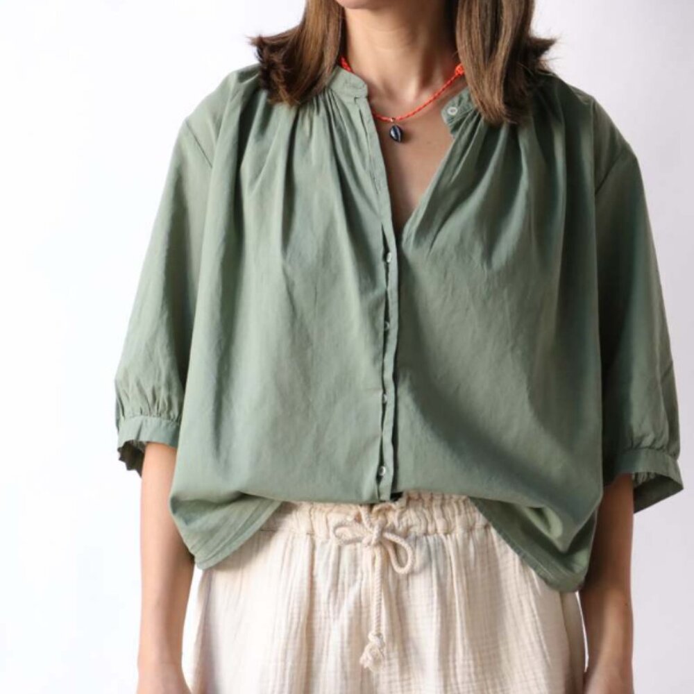 Xirena Chandler Shirt Green Army Small‎